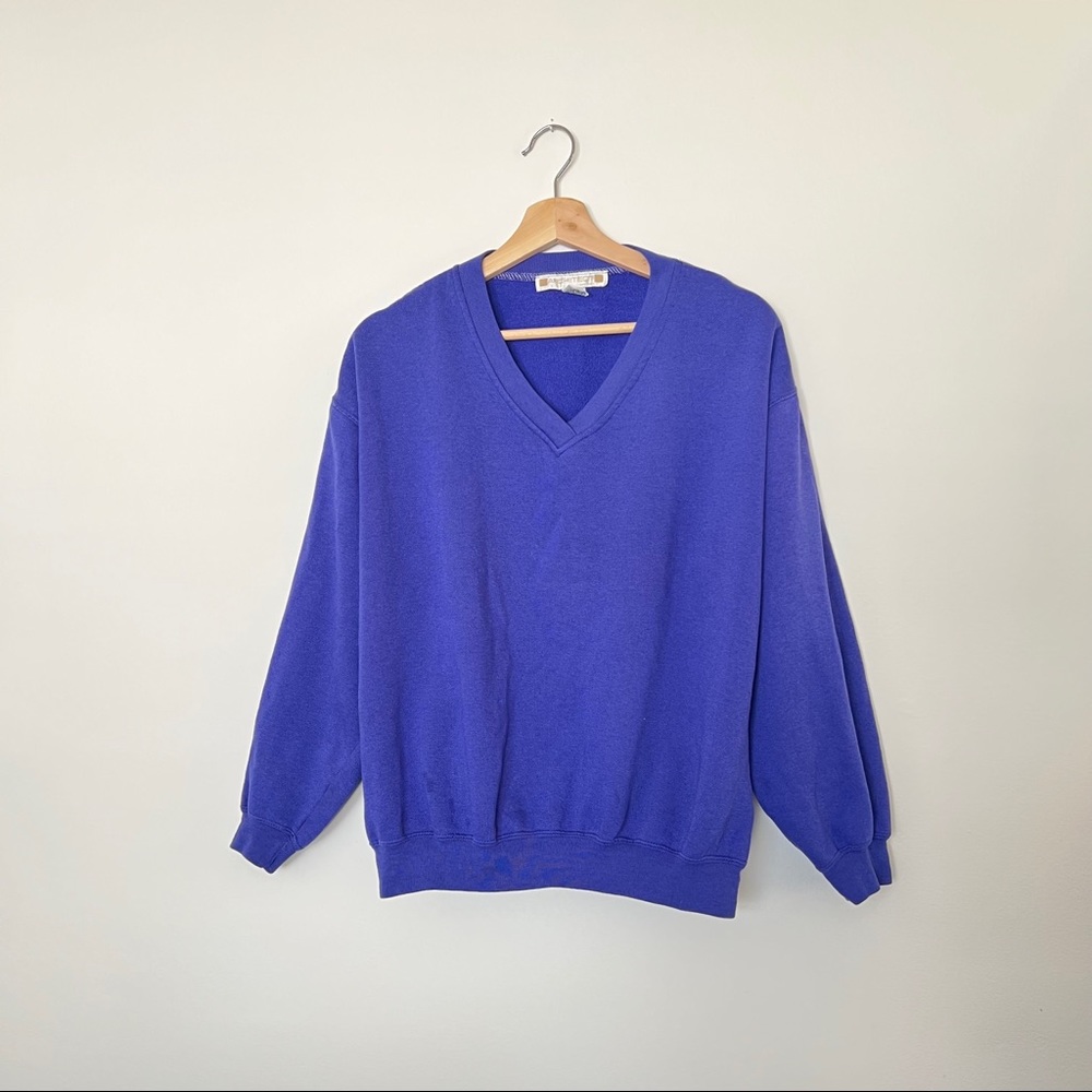 Architect purple vintage purple v-neck sweater